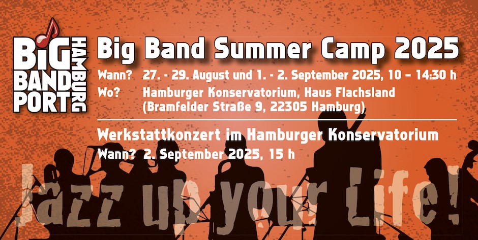 Flyer BigBand Summer Camp 2025